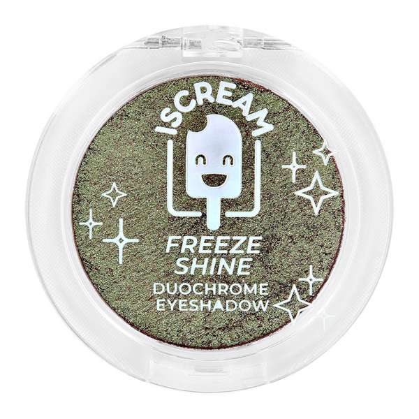Тени для век `ISCREAM` FREEZE SHINE дуохром тон 03 (olive silk)