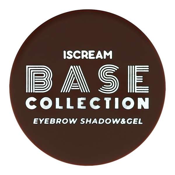 Тени и гель для бровей `ISCREAM` BASE 2 в 1 тон 02 (taupe)