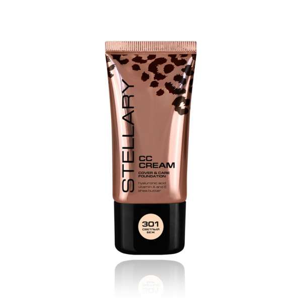 Крем для лица `STELLARY` СС CREAM FOUNDATION тон 301 Светлый беж