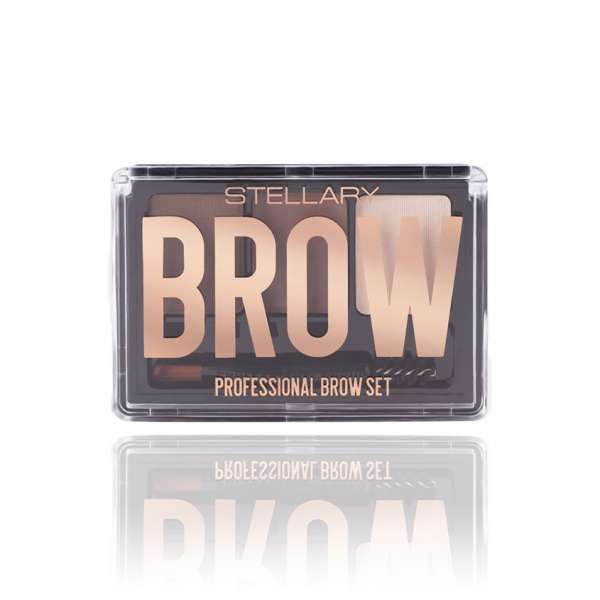 Набор для бровей `STELLARY` PROFESSIONAL BROW SET тон 02 Brunette