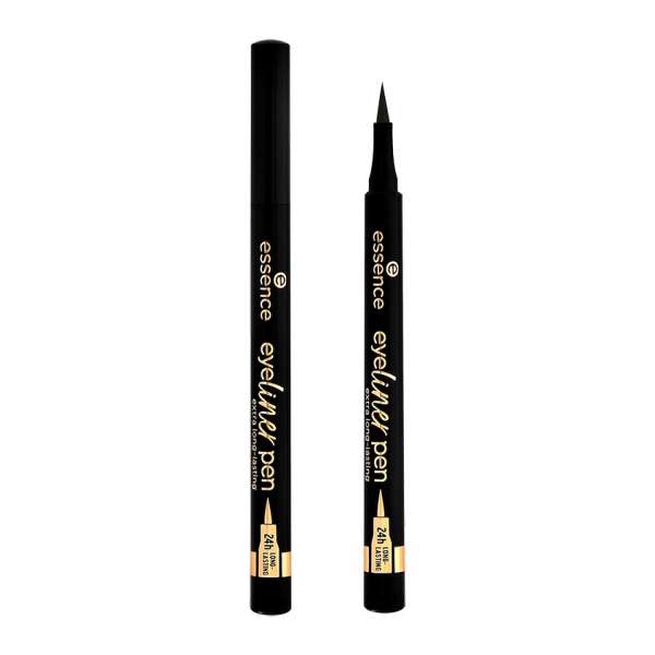 Подводка-фломастер для глаз `ESSENCE` EYELINER PEN экстра-стойкая 24H тон 010 Blackest black