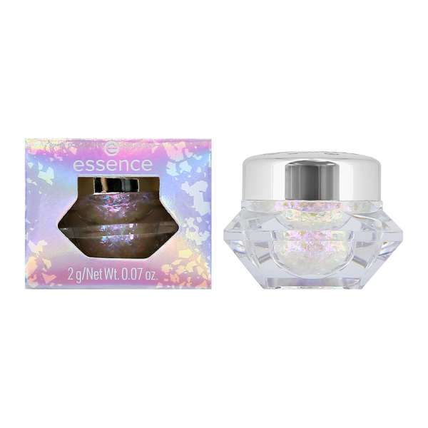 Тени-топер для век `ESSENCE` MULTICHROME FLAKES c глиттером тон 02 Cosmic feelings