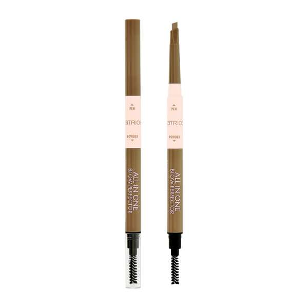 Карандаш для бровей `CATRICE` ALL IN ONE BROW PERFECTOR 3в1 с щеточкой тон 030 Dark brown