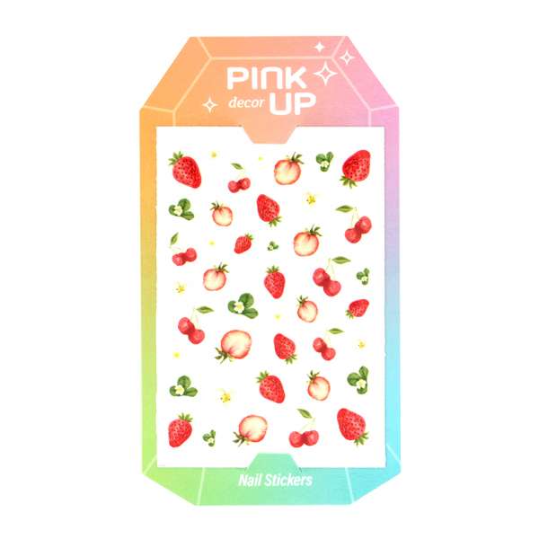 Наклейки для ногтей `PINK UP` `DECOR` NAIL STICKERS переводные тон 16